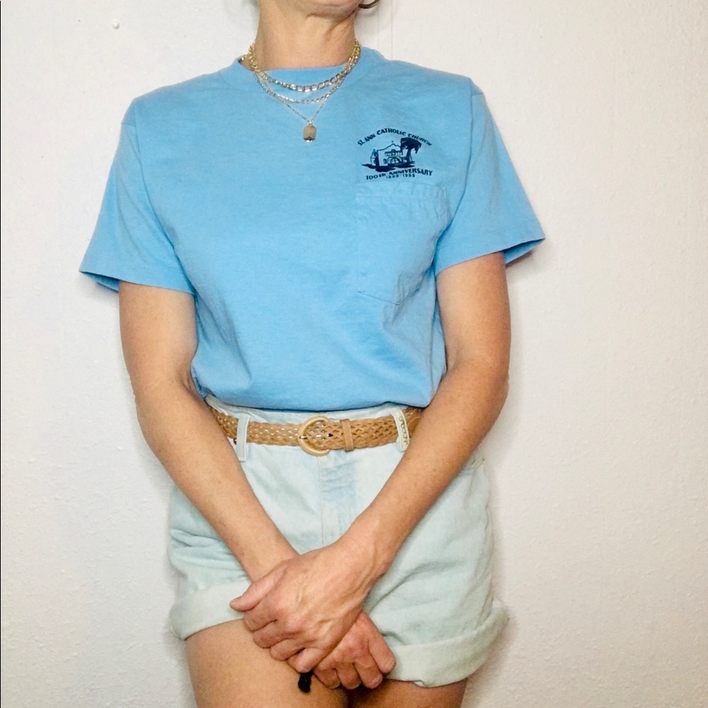 🐳VTG 80s single stitch St. Ann cotton Tee